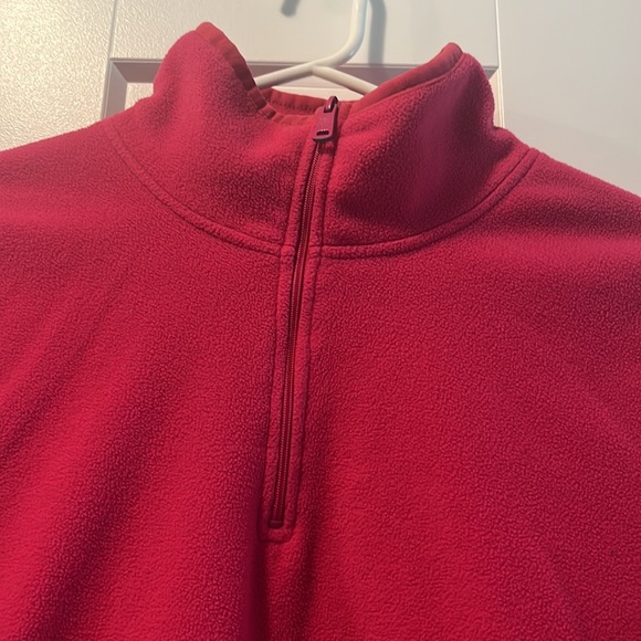 3/$20 Hot Pink Polar Fleece Quarter Zip Sweater - Picture 3 of 5